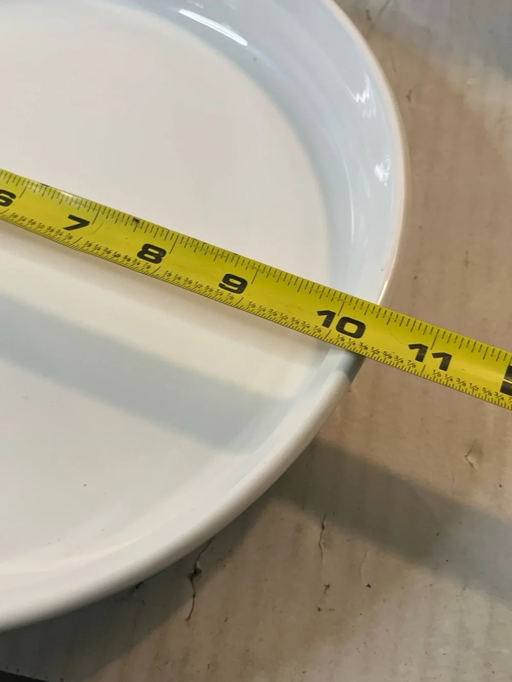 Corningware White Ceramic Round Plate - Smooth Gloss